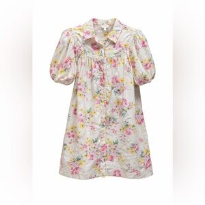 Crown and ivy floral poplin dress